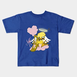 Grumpy Chicken Angel Kids T-Shirt